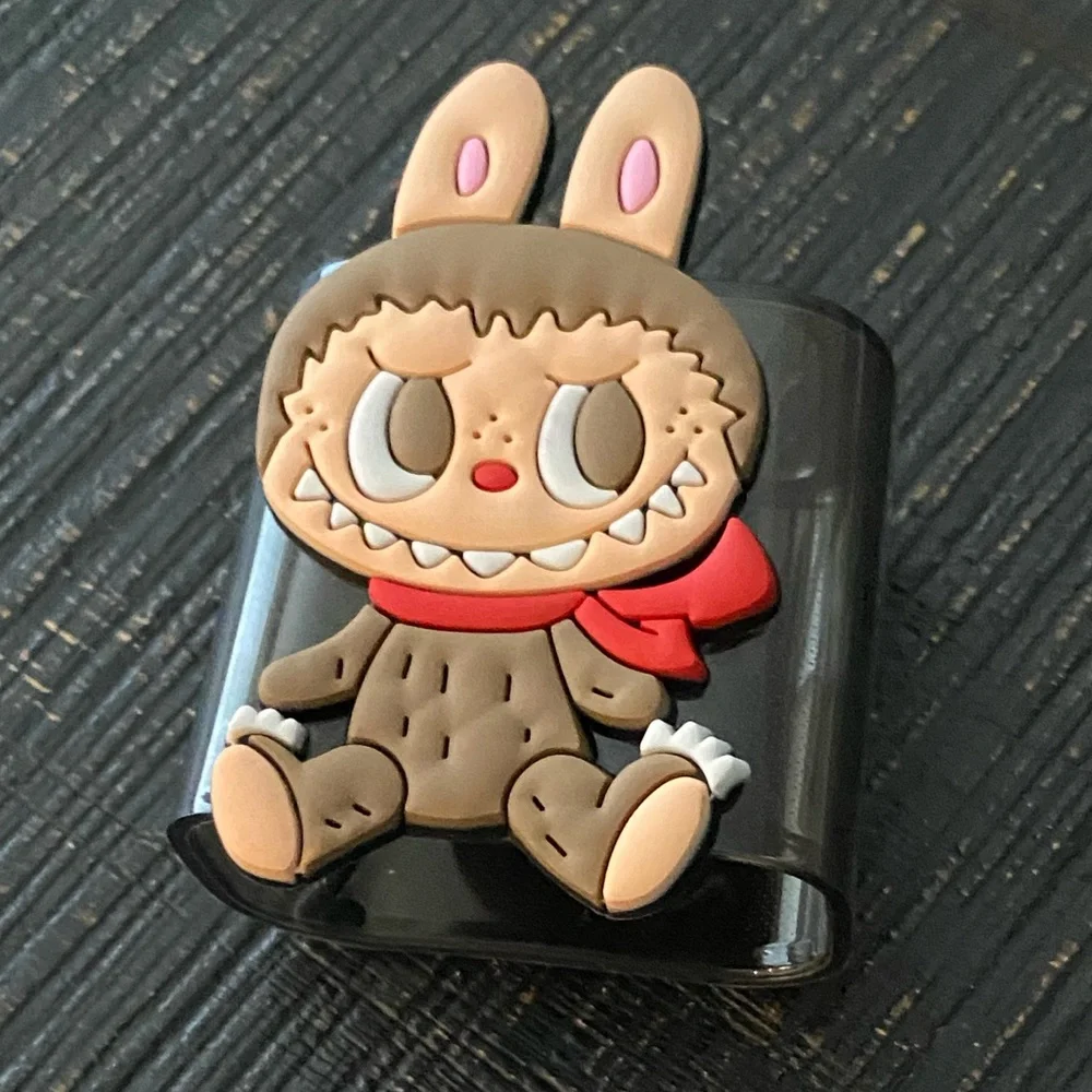 LaBuBu Cartoon Character Charger Cover & Spiral Data Cable Protector Set